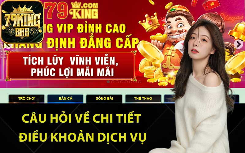 Câu hỏi về chi tiết điều khoản dịch vụ