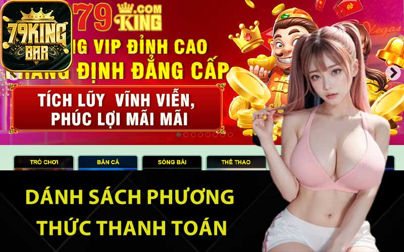 Danh sách phương thức thanh toán